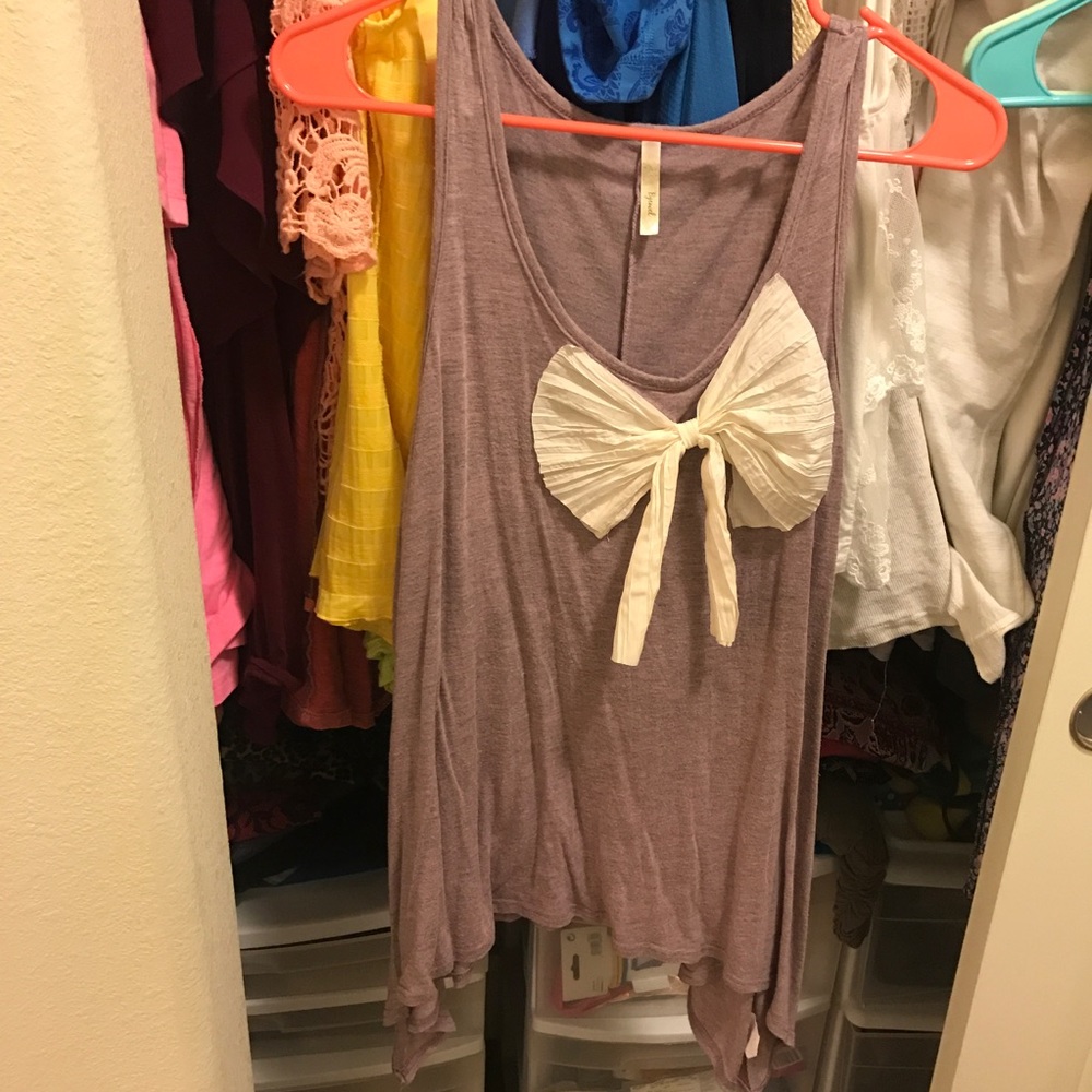 Light purple bow tunic